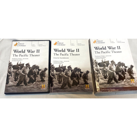 Great Courses World War II Pacific Theater 4 Discs & Guidebook Transcript - Picture 1 of 7